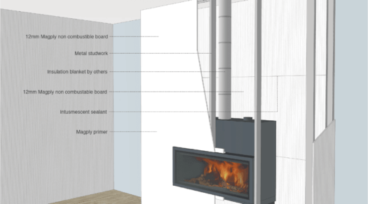 Magply Solid Fuel Appliance Inset