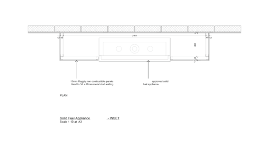 Magply Solid Fuel Appliance for HETAS Inset Plan