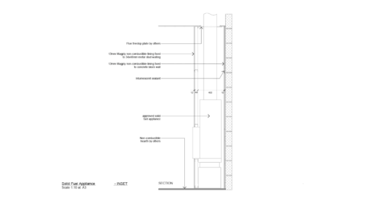 Magply Solid Fuel Appliance for HETAS Inset Section